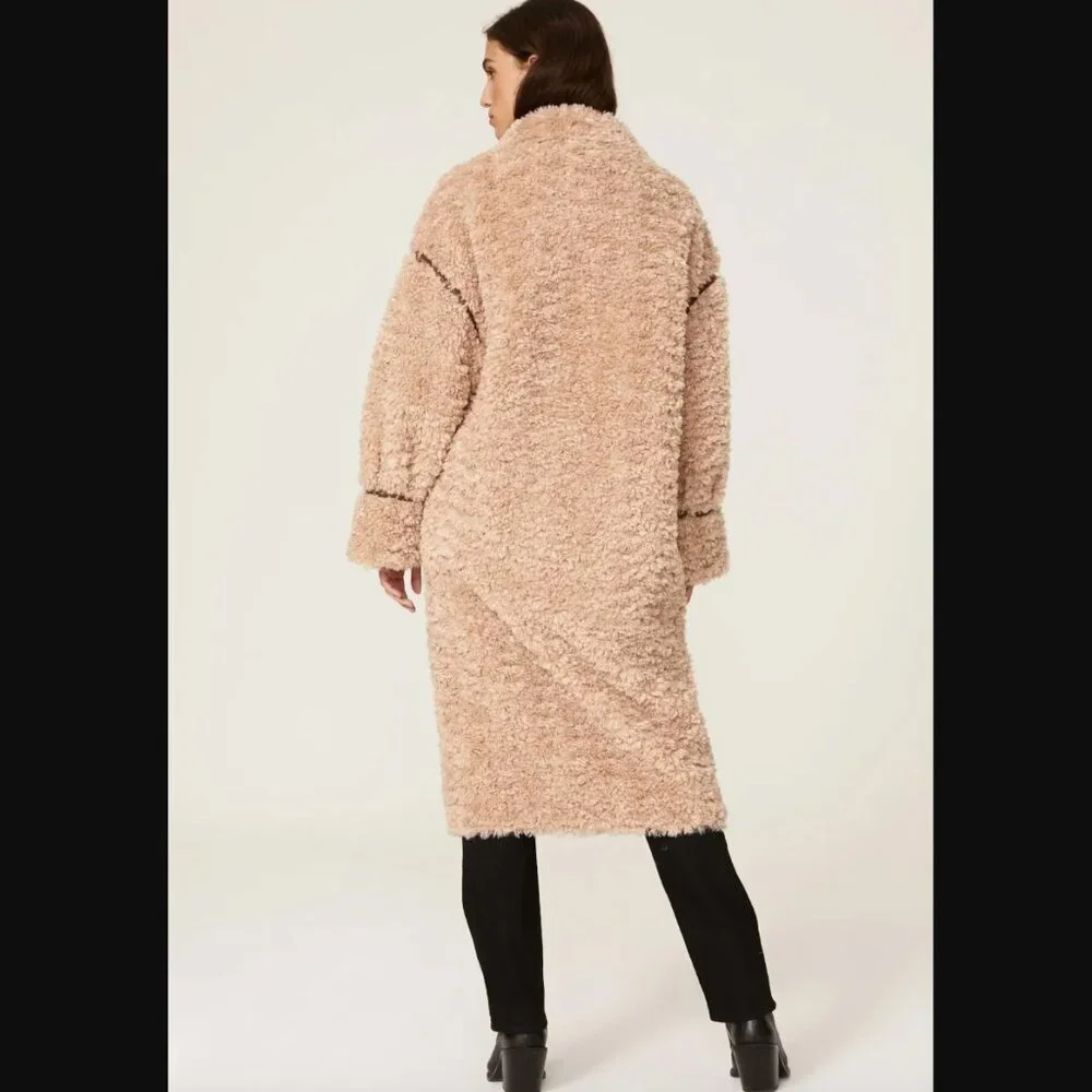 OOFWear Reversible Faux Shearling Coat, EU 38 US XS - Picture 3 of 10